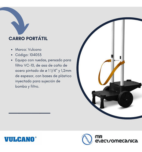 Vulcano Portable Cart with Pump and Filter VC10 + Switch 4