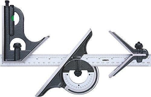 INSIZE 2278-180 Combination Square Set, 1/32" 0