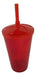 ACRILCOLOR 45 Twister Cups 300 Ml with Lid and Straw 0