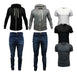Men's Jackets + Elastic Jeans + Plain Cotton T-shirts Bundle 0