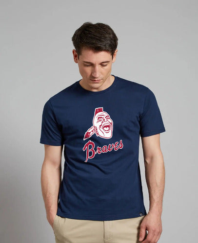 Remera Lite Baseball Bravos Atlanta Algodon Premium Mlb 0