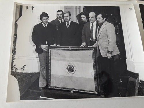 Antiguas Fotos,  Bandera Sra Duarte De Peron. Año 1973. 1