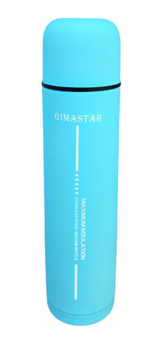 Gimastar Termo Acero Inoxidable Doble Pared Siliconado 1L GS-1000 0