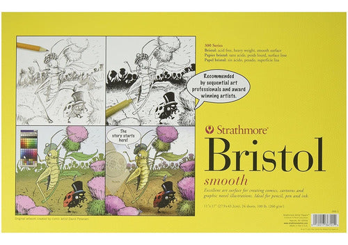 Strathmore 300 Series Bristol Smooth 11 X 17 Inches, 24 Sheets 0