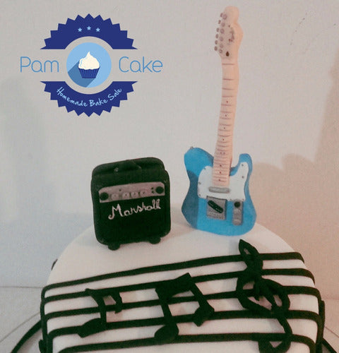 Personalized Birthday Cake - Music Guitar Fender 7