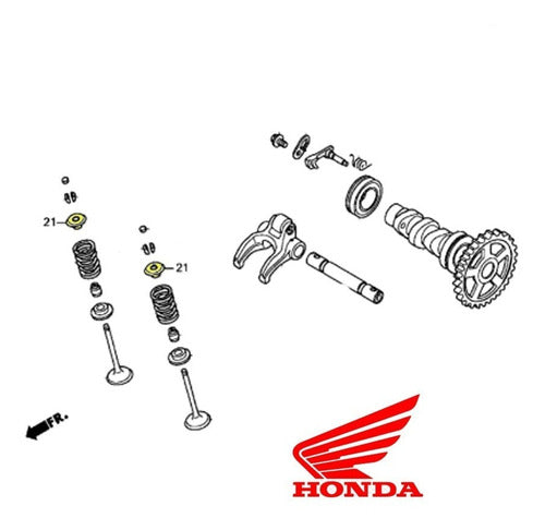 Honda Superior Valve Spring Retainer Set for CRF 250R 09-15 - Powertech Motos 3