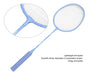 Conjunto De Raquetes De Badminton Azul Com Alça De Esponja D 3