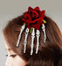 Loquetefaltabauy Skeleton Bone Hair Clip for Halloween 1