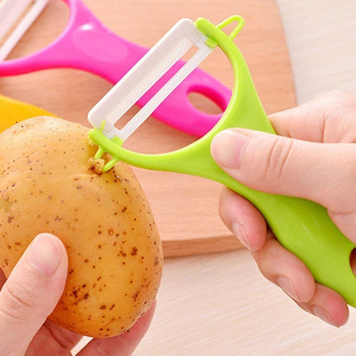 Haojia Ceramic Peeler for Vegetables and Fruits with Super Sharp Blade 4