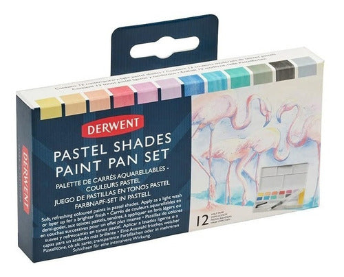 Set Derwent Acuarelas Tonos Pastel X 12 Colores 1