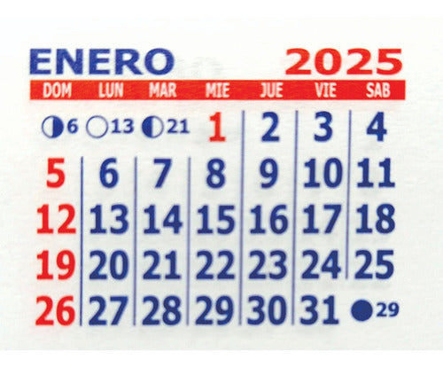 200 Mignon Calendars 5x5 cm 2025 - Devoto 0