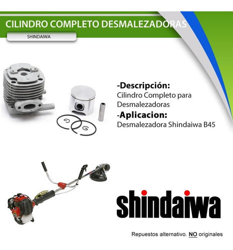 Shindaiwa B45 Complete Cylinder Replacement 1