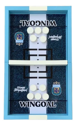 Wingoal Table Game Set - Foosball, Air Hockey, Shuffleboard, Sling Puck 0