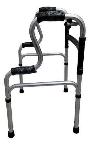 Maverick Aluminium Step Walker with Double Grip - Adjustable 1