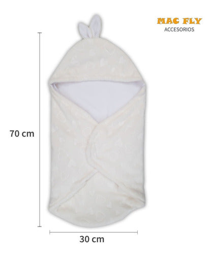 Mac Fly Accesorios Porta Enfant Baby Blanket Plush with Hearts 1
