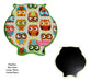 Set of 4 Ceramic Owl Magnets for Fridge Decoration Souvenir Assorted 2