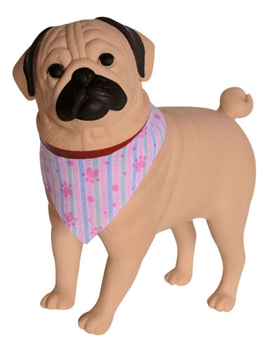 Boneco Cachorro Pug Pet Wash C/ Banheira 420 - Adijomar 1