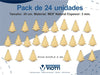 PASCUAL VICTOR VIOTTI Christmas Ornaments Fibrofácil Pine Pack of 24 2