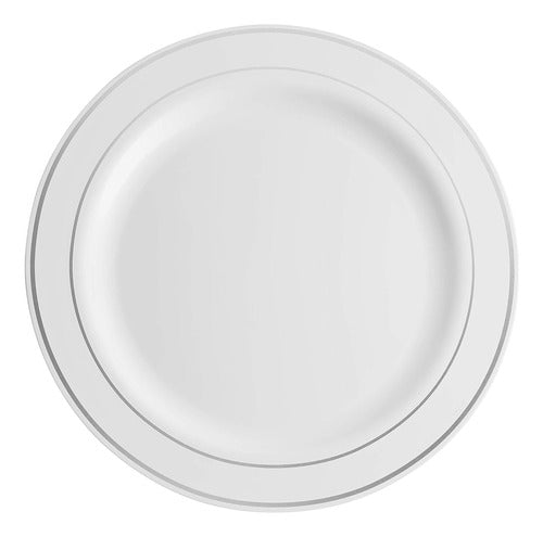 Munfix Hard Plastic Plates, 100 Units in 2 Sizes 1