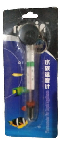 Glass Thermometer With Suction Cup for Aquariums 0