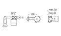 Roca Cuadro Monocomando Cuerpo Embutir Universal Lavatorio 2