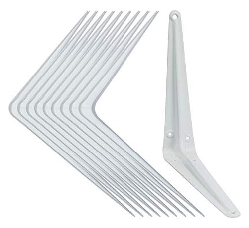 Meiliwang White Shelf Brackets 8 X 10 Inches Pack of 10 0