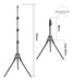 Aluminum Extendable Tripod up to 210 cm with Phone Holder 4