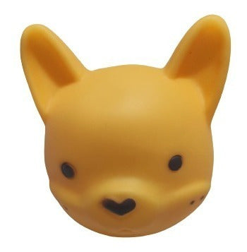 Zoomundo Dog Head Toy Squeaky Rubber 0