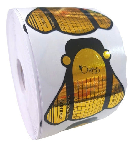 Molde Dorado Abeja Rollo X 500u Manicuria 0