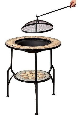 Homy Outdoor Mosaic Table with Exclusive Fire Pit 4