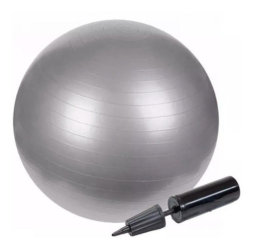 Pelota Pilates Medicinal Esferodinamia 75 Cm + Inflador Yoga 0