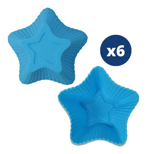 Dunia Individual Silicone Cupcake Mold Star Shape 1