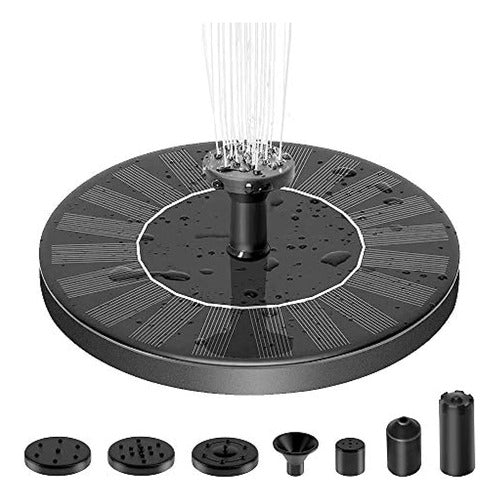 Estefanlo Solar Fountain, Circular Water Pump for Garden with Solar Power 0