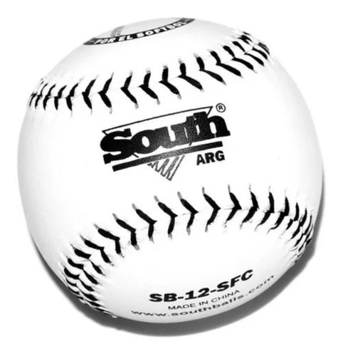 South 12" Softball Ball Eco Leather Gym Safety 0