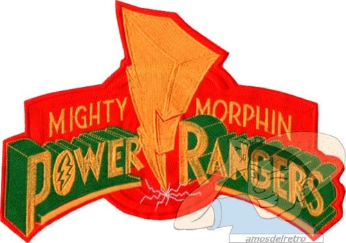 Parche Bordado Logo Power Rangers Mighty Morphin Espalda Adr 0