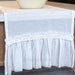 Gauze Table Runner with Ruffled Lace Trim - Premium Quality 8