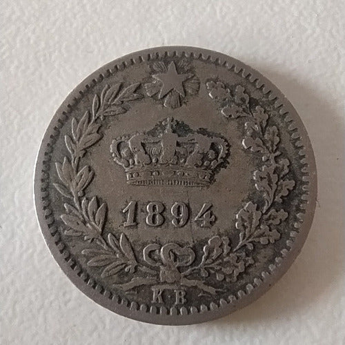 Antigua Moneda 20 Centesimi Italia 1894 Km# 28.2 1