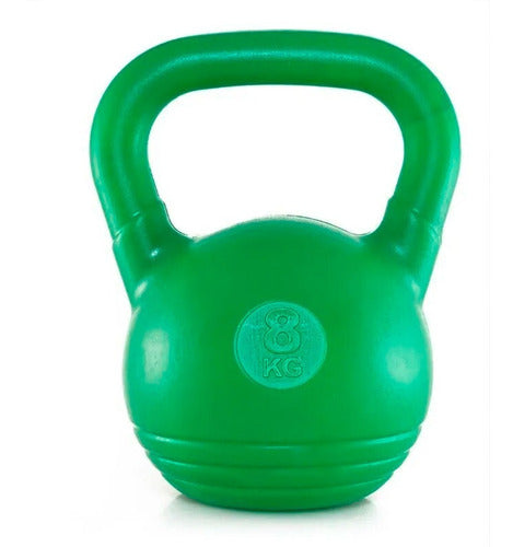 8kg Plastic Kettlebell Fitness Weight Gym Home Workout 5
