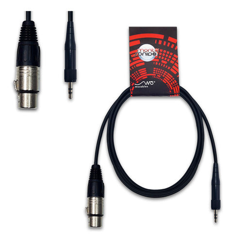 MSCables Cable Sistema Sennheiser Miniplug Rosca A XLR Hembra 20 Cm 0