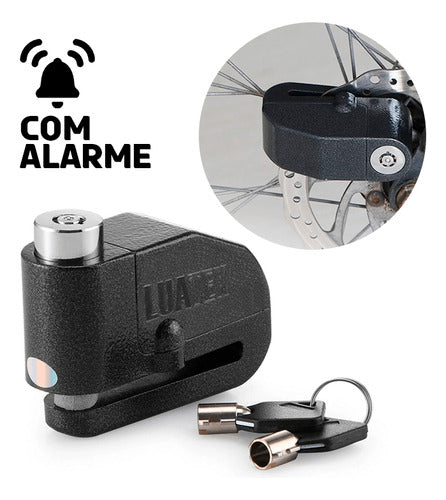 Cadeado Trava Disco Moto E Bike Alarme 2