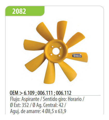 Omer Fan Blade for Perkins 4-203 / 6-354 1