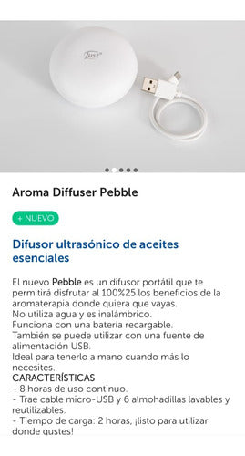 Just - Pebble Waterless Wireless Diffuser (Aromatherapy) 3