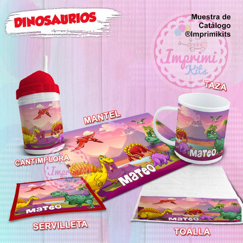 Plantillas Diseños Para Sublimar Set De Jardin Dinosaurios 2 1