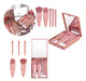 Set of 5 Mini Makeup Brushes with Portable Case and Mirror 0