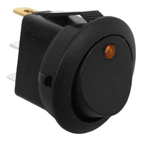 Five Oceans Round Switch with Amber LED 0