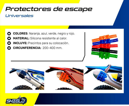 Silicone Exhaust Silencer Protector Cover Non-Acerbis 38