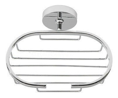 Copa Montado Baño Baño Acero Inoxidable Jabón Platos Soporte 4