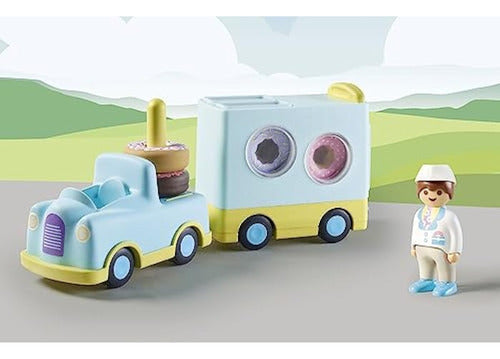 PLAYMOBIL 1.2.3: Crazy Donut Truck with Stacking Function 6