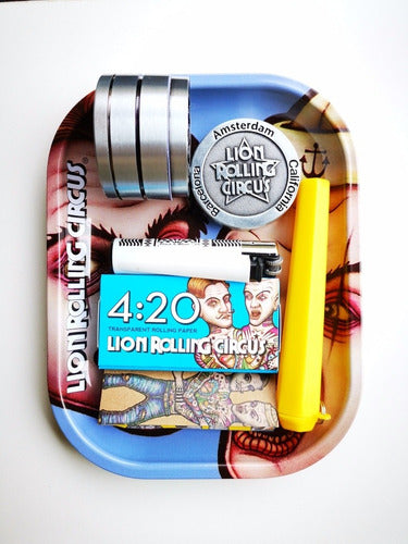 Lion Rolling Circus Grinder 4p Clipper Papers Kit 1