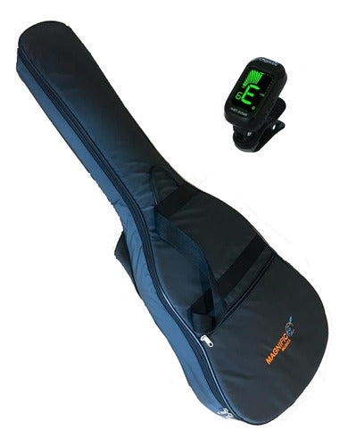 Padded Backpack Classical Guitar Case Tuner 0